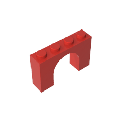 Brick Arch 1 x 4 x 2 #6182 Brick Arch 1 x 4 x 2 #6182 - 10-Red Lego Block Sets Alternative