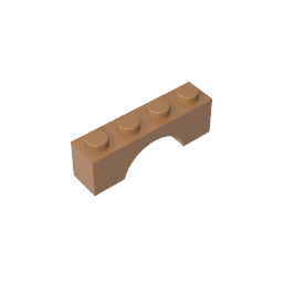 Brick Arch 1 x 4 #3659 Brick Arch 1 x 4 #3659 - 84-Medium Dark Flesh Lego Block Sets Alternative