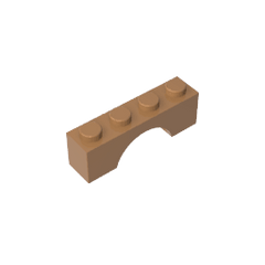 Brick Arch 1 x 4 #3659 Brick Arch 1 x 4 #3659 - 84-Medium Dark Flesh Lego Block Sets Alternative