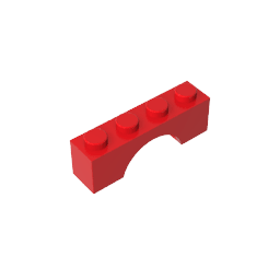 Brick Arch 1 x 4 #3659 Brick Arch 1 x 4 #3659 - 10-Red Lego Block Sets Alternative