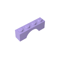 Brick Arch 1 x 4 #3659 Brick Arch 1 x 4 #3659 - 63-Lavender Lego Block Sets Alternative
