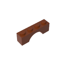Brick Arch 1 x 4 #3659 Brick Arch 1 x 4 #3659 - 81-Reddish Brown Lego Block Sets Alternative