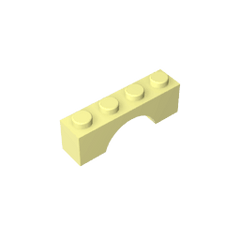 Brick Arch 1 x 4 #3659 Brick Arch 1 x 4 #3659 - 33-Bright Light Yellow Lego Block Sets Alternative