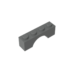 Brick Arch 1 x 4 #3659 Brick Arch 1 x 4 #3659 - 72-Dark Bluish Gray Lego Block Sets Alternative