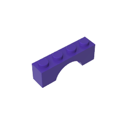 Brick Arch 1 x 4 #3659 Brick Arch 1 x 4 #3659 - 60-Dark Purple Lego Block Sets Alternative