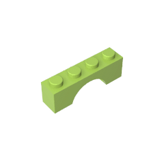 Brick Arch 1 x 4 #3659 Brick Arch 1 x 4 #3659 - 42-Lime Lego Block Sets Alternative
