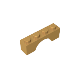 Brick Arch 1 x 4 #3659 Brick Arch 1 x 4 #3659 - 35-Pearl Gold Lego Block Sets Alternative