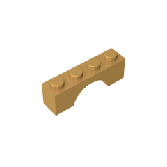 Brick Arch 1 x 4 #3659 Brick Arch 1 x 4 #3659 - 35-Pearl Gold Lego Block Sets Alternative
