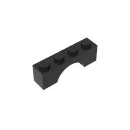 Brick Arch 1 x 4 #3659 Brick Arch 1 x 4 #3659 - 80-Black Lego Block Sets Alternative