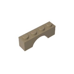 Brick Arch 1 x 4 #3659 Brick Arch 1 x 4 #3659 - 34-Dark Tan Lego Block Sets Alternative