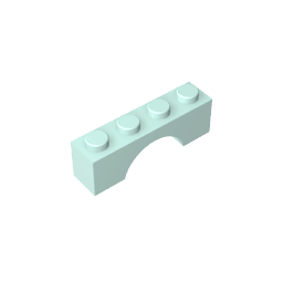 Brick Arch 1 x 4 #3659 Brick Arch 1 x 4 #3659 - 45-Light Aqua Lego Block Sets Alternative