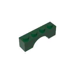 Brick Arch 1 x 4 #3659 Brick Arch 1 x 4 #3659 - 47-Dark Green Lego Block Sets Alternative