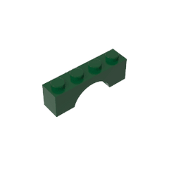 Brick Arch 1 x 4 #3659 Brick Arch 1 x 4 #3659 - 47-Dark Green Lego Block Sets Alternative