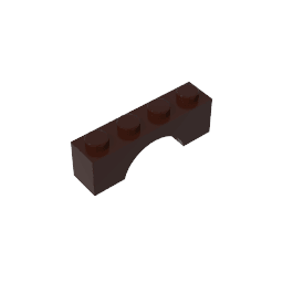 Brick Arch 1 x 4 #3659 Brick Arch 1 x 4 #3659 - 82-Dark Brown Lego Block Sets Alternative