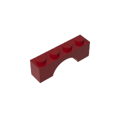 Brick Arch 1 x 4 #3659 Brick Arch 1 x 4 #3659 - 14-Dark Red Lego Block Sets Alternative