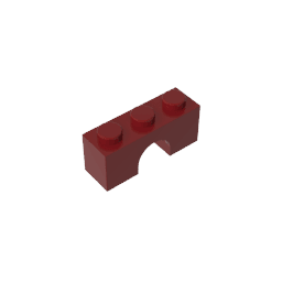 Brick Arch 1 x 3 #4490 Brick Arch 1 x 3 #4490 - 14-Dark Red Lego Block Sets Alternative