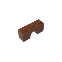 Brick Arch 1 x 3 #4490 Brick Arch 1 x 3 #4490 - 81-Reddish Brown Lego Block Sets Alternative