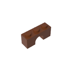 Brick Arch 1 x 3 #4490 Brick Arch 1 x 3 #4490 - 81-Reddish Brown Lego Block Sets Alternative