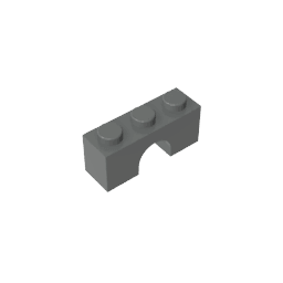 Brick Arch 1 x 3 #4490 Brick Arch 1 x 3 #4490 - 72-Dark Bluish Gray Lego Block Sets Alternative