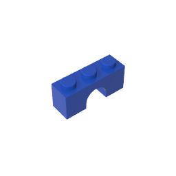 Brick Arch 1 x 3 #4490 Brick Arch 1 x 3 #4490 - 50-Blue Lego Block Sets Alternative