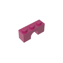 Brick Arch 1 x 3 #4490 Brick Arch 1 x 3 #4490 - 13-Magenta Lego Block Sets Alternative