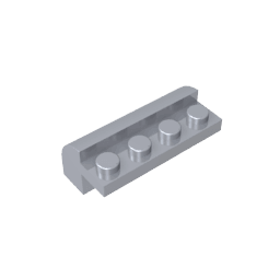 Brick Curved 2 x 4 x 1 1/3 with Curved Top #6081 Brick Curved 2 x 4 x 1 1/3 with Curved Top #6081 - 73-Flat Silver Lego Block Sets Alternative