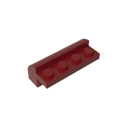 Brick Curved 2 x 4 x 1 1/3 with Curved Top #6081 Brick Curved 2 x 4 x 1 1/3 with Curved Top #6081 - 14-Dark Red Lego Block Sets Alternative
