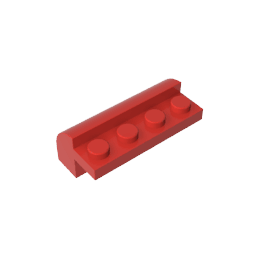 Brick Curved 2 x 4 x 1 1/3 with Curved Top #6081 Brick Curved 2 x 4 x 1 1/3 with Curved Top #6081 - 10-Red Lego Block Sets Alternative