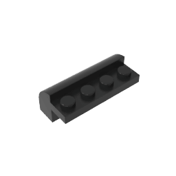 Brick Curved 2 x 4 x 1 1/3 with Curved Top #6081 Brick Curved 2 x 4 x 1 1/3 with Curved Top #6081 - 80-Black Lego Block Sets Alternative