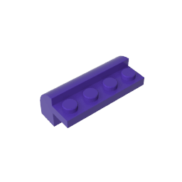Brick Curved 2 x 4 x 1 1/3 with Curved Top #6081 Brick Curved 2 x 4 x 1 1/3 with Curved Top #6081 - 60-Dark Purple Lego Block Sets Alternative