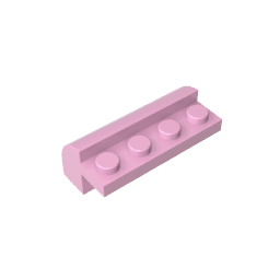 Brick Curved 2 x 4 x 1 1/3 with Curved Top #6081 Brick Curved 2 x 4 x 1 1/3 with Curved Top #6081 - 11-Bright Pink Lego Block Sets Alternative