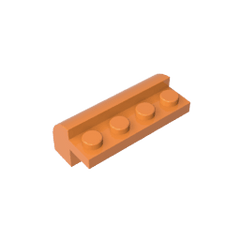 Brick Curved 2 x 4 x 1 1/3 with Curved Top #6081 Brick Curved 2 x 4 x 1 1/3 with Curved Top #6081 - 21-Orange Lego Block Sets Alternative