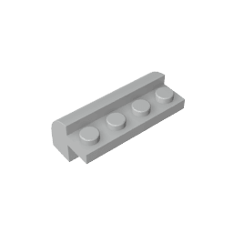 Brick Curved 2 x 4 x 1 1/3 with Curved Top #6081 Brick Curved 2 x 4 x 1 1/3 with Curved Top #6081 - 71-Light Bluish Gray Lego Block Sets Alternative