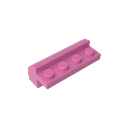 Brick Curved 2 x 4 x 1 1/3 with Curved Top #6081 Brick Curved 2 x 4 x 1 1/3 with Curved Top #6081 - 12-Dark Pink Lego Block Sets Alternative