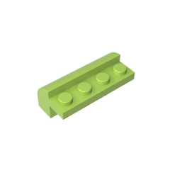 Brick Curved 2 x 4 x 1 1/3 with Curved Top #6081 Brick Curved 2 x 4 x 1 1/3 with Curved Top #6081 - 42-Lime Lego Block Sets Alternative