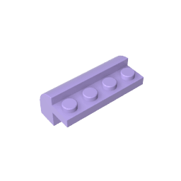 Brick Curved 2 x 4 x 1 1/3 with Curved Top #6081 Brick Curved 2 x 4 x 1 1/3 with Curved Top #6081 - 63-Lavender Lego Block Sets Alternative