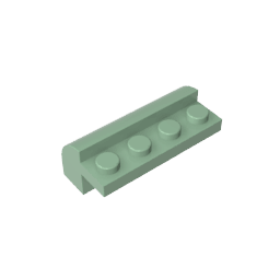Brick Curved 2 x 4 x 1 1/3 with Curved Top #6081 Brick Curved 2 x 4 x 1 1/3 with Curved Top #6081 - 48-Sand Green Lego Block Sets Alternative
