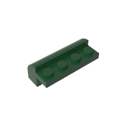 Brick Curved 2 x 4 x 1 1/3 with Curved Top #6081 Brick Curved 2 x 4 x 1 1/3 with Curved Top #6081 - 47-Dark Green Lego Block Sets Alternative