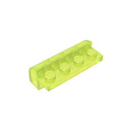Brick Curved 2 x 4 x 1 1/3 with Curved Top #6081 Brick Curved 2 x 4 x 1 1/3 with Curved Top #6081 - 141-Trans Neon Green Lego Block Sets Alternative