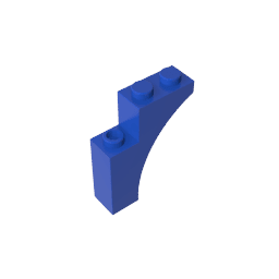 Brick Arch 1 x 3 x 3 [Gothic] #13965 Brick Arch 1 x 3 x 3 [Gothic] #13965 - 50-Blue Lego Block Sets Alternative