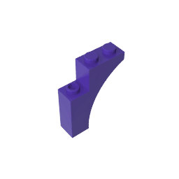 Brick Arch 1 x 3 x 3 [Gothic] #13965 Brick Arch 1 x 3 x 3 [Gothic] #13965 - 60-Dark Purple Lego Block Sets Alternative