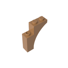 Brick Arch 1 x 3 x 3 [Gothic] #13965 Brick Arch 1 x 3 x 3 [Gothic] #13965 - 84-Medium Dark Flesh Lego Block Sets Alternative