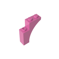 Brick Arch 1 x 3 x 3 [Gothic] #13965 Brick Arch 1 x 3 x 3 [Gothic] #13965 - 12-Dark Pink Lego Block Sets Alternative