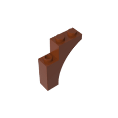 Brick Arch 1 x 3 x 3 [Gothic] #13965 Brick Arch 1 x 3 x 3 [Gothic] #13965 - 81-Reddish Brown Lego Block Sets Alternative