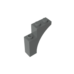 Brick Arch 1 x 3 x 3 [Gothic] #13965 Brick Arch 1 x 3 x 3 [Gothic] #13965 - 72-Dark Bluish Gray Lego Block Sets Alternative