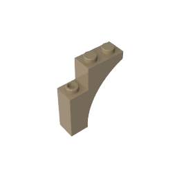 Brick Arch 1 x 3 x 3 [Gothic] #13965 Brick Arch 1 x 3 x 3 [Gothic] #13965 - 34-Dark Tan Lego Block Sets Alternative