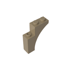 Brick Arch 1 x 3 x 3 [Gothic] #13965 Brick Arch 1 x 3 x 3 [Gothic] #13965 - 34-Dark Tan Lego Block Sets Alternative