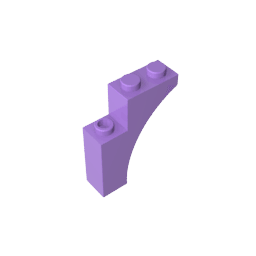 Brick Arch 1 x 3 x 3 [Gothic] #13965 Brick Arch 1 x 3 x 3 [Gothic] #13965 - 62-Medium Lavender Lego Block Sets Alternative