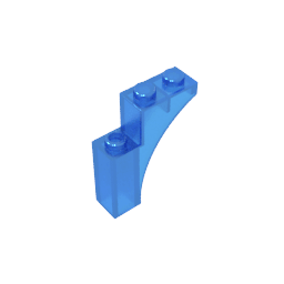 Brick Arch 1 x 3 x 3 [Gothic] #13965 Brick Arch 1 x 3 x 3 [Gothic] #13965 - 150-Trans Dark Blue Lego Block Sets Alternative