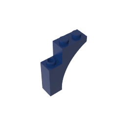 Brick Arch 1 x 3 x 3 [Gothic] #13965 Brick Arch 1 x 3 x 3 [Gothic] #13965 - 55-Dark Blue Lego Block Sets Alternative